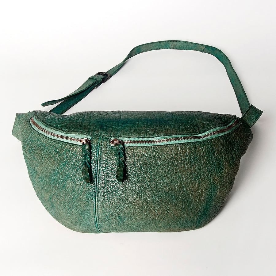 Never Mind Nmbgz122B Fanny Pack Vintage Handmade Genuine Cowhide Leather Women Bag Western Handbag Purse