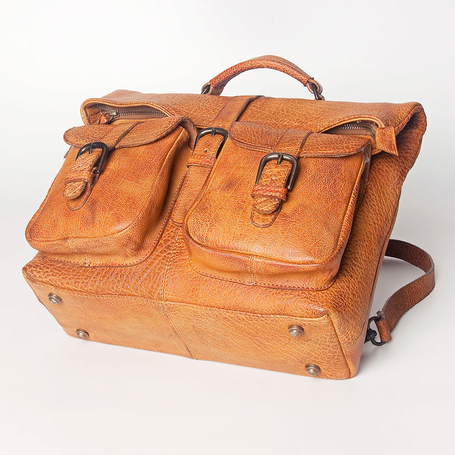 Never Mind Nmbgz123A Briefcase Vintage Handmade Genuine Cowhide Leather Women Bag Western Handbag Purse