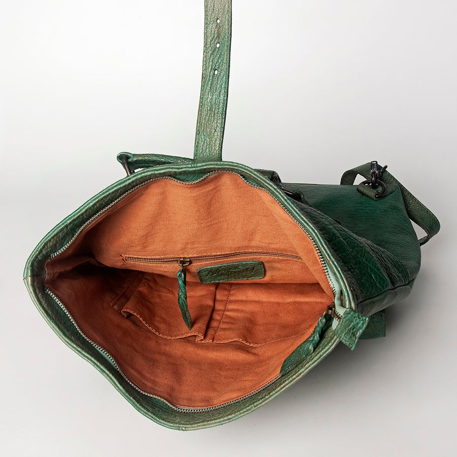 Never Mind Nmbgz123B Briefcase Vintage Handmade Genuine Cowhide Leather Women Bag Western Handbag Purse