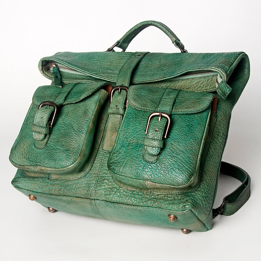 Never Mind Nmbgz123B Briefcase Vintage Handmade Genuine Cowhide Leather Women Bag Western Handbag Purse
