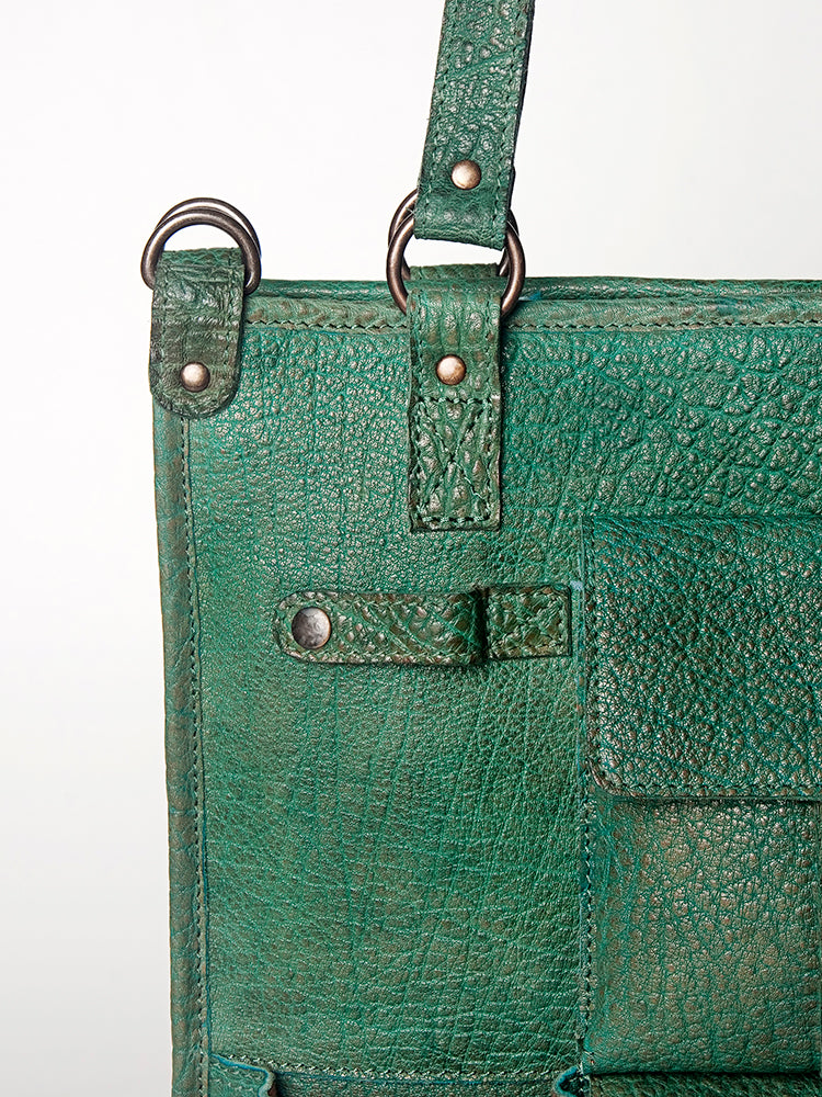 Never Mind Nmbgz124B Tote Vintage Handmade Genuine Cowhide Leather Women Bag Western Handbag Purse