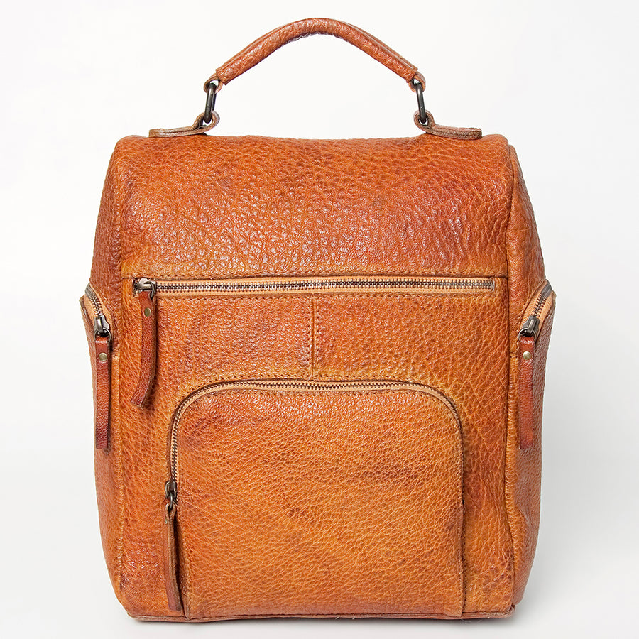 Never Mind Nmbgz125B Backpack Vintage Handmade Genuine Cowhide Leather Women Bag Western Handbag Purse