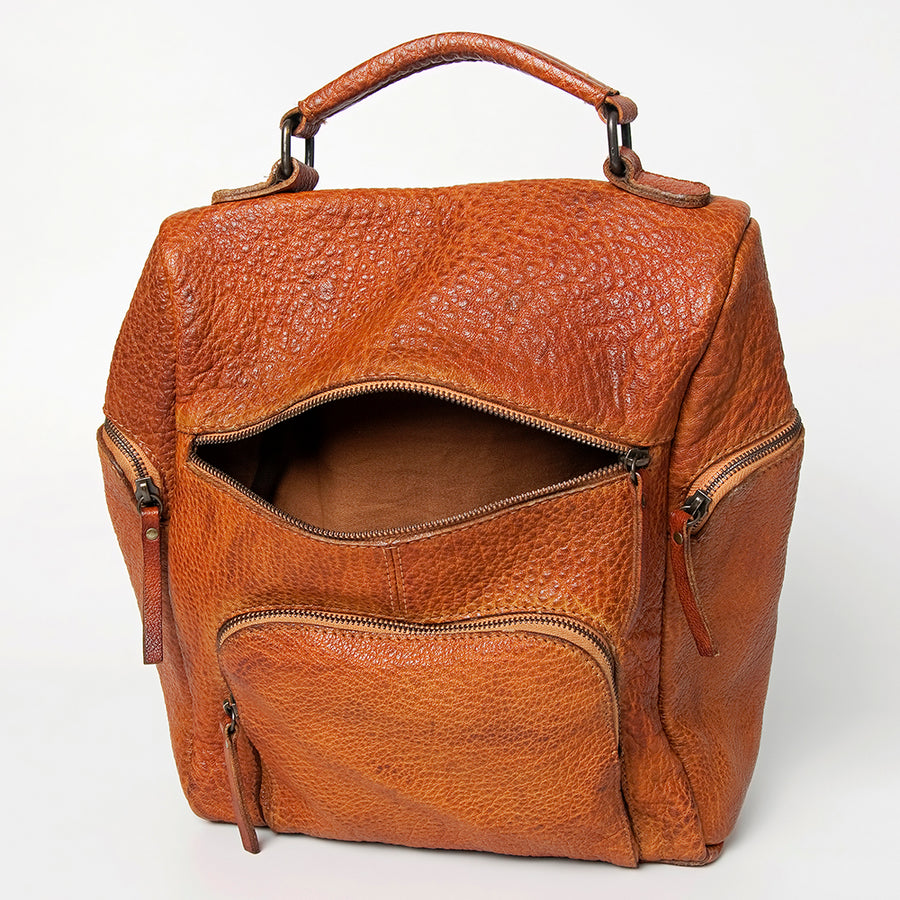 Never Mind Nmbgz125B Backpack Vintage Handmade Genuine Cowhide Leather Women Bag Western Handbag Purse