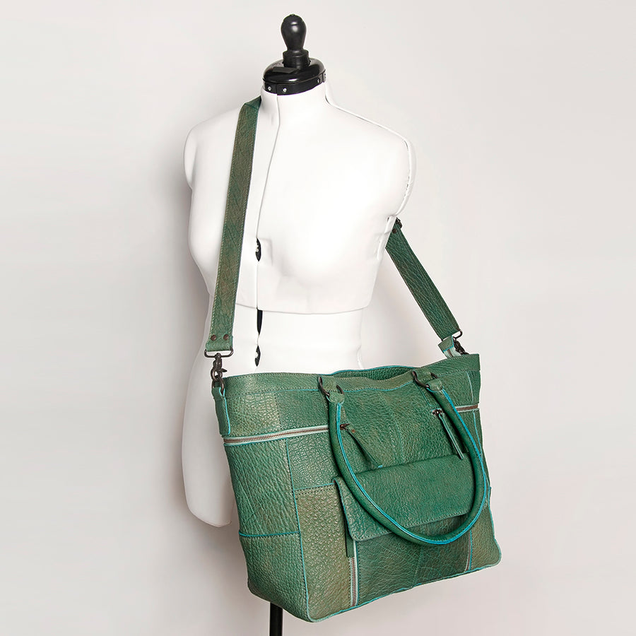 Never Mind Nmbgz126A Tote Vintage Handmade Genuine Cowhide Leather Women Bag Western Handbag Purse