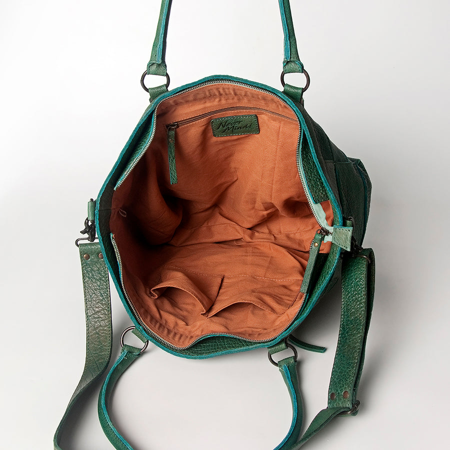 Never Mind Nmbgz126A Tote Vintage Handmade Genuine Cowhide Leather Women Bag Western Handbag Purse