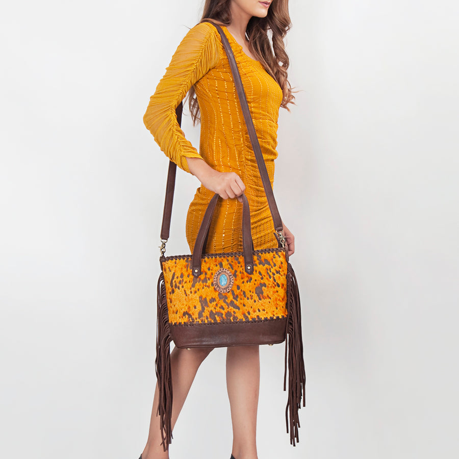 American Darling Tote Hair-On Genuine Leather Western Women Bag Handbag Purse | Travel Bags College Casual
