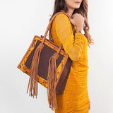 American Darling Tote Hair on Genuine Leather Women Bag Western Handbag Purse | Travel Bags College Casual