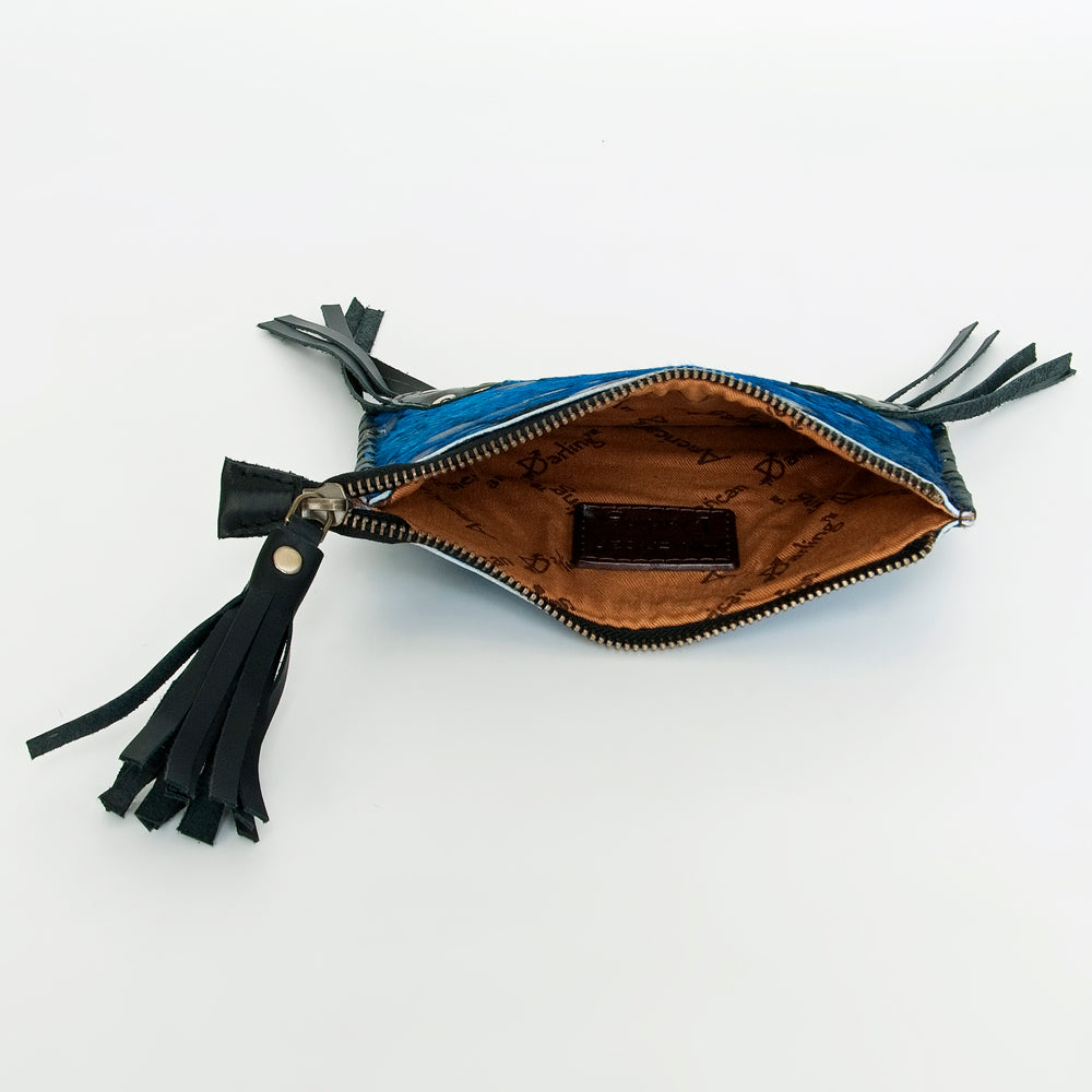 American Darling Coin Purse Hair On Genuine Leather Western Women Bag |Handbag Wallet Purses