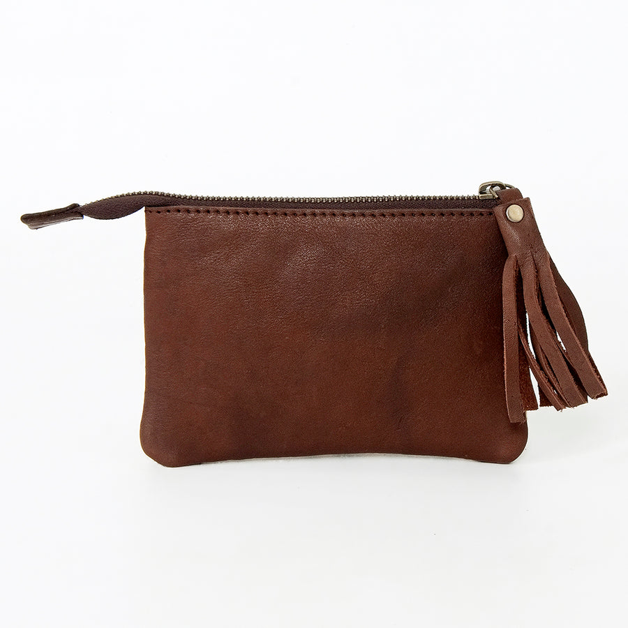American Darling Coin Purse Hair-On Hand Tooled Genuine Leather Women Bag Western Handbag