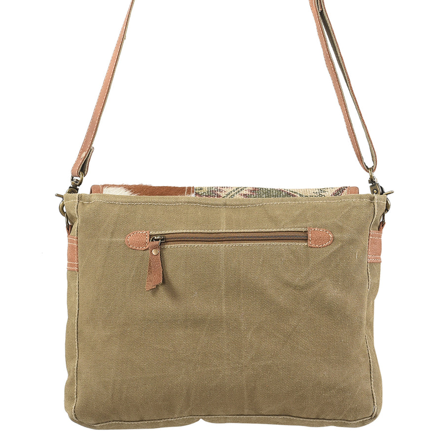 OHLAY Backpack Upcycled Canvas Hair-On Genuine Leather Women Bag Western Handbag Purse Womens Handbags Belt for Purses Summer