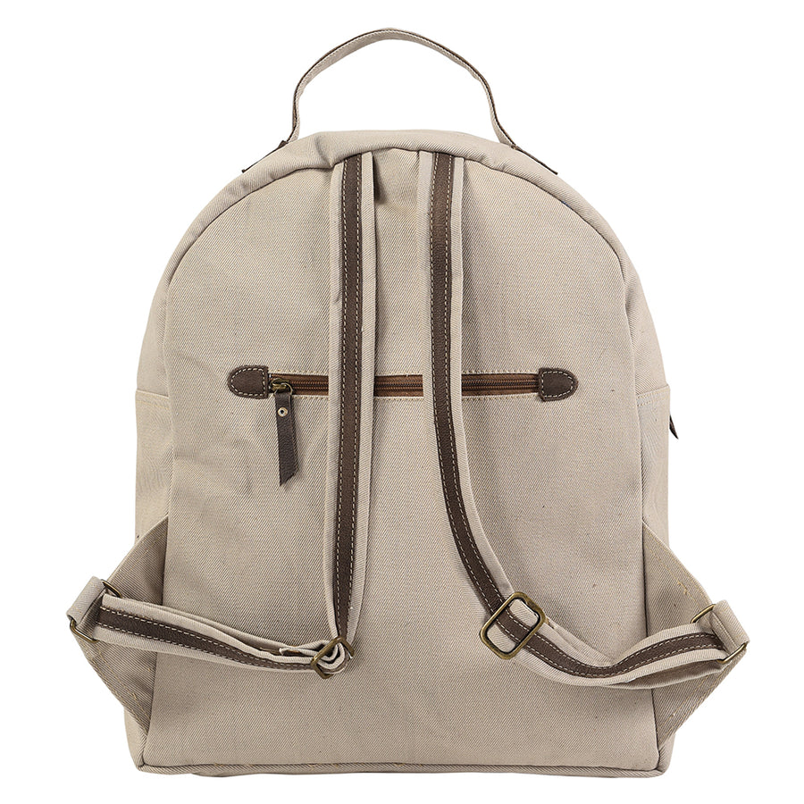 OHLAY Backpack Upcycled Canvas Genuine Leather women's bag Western handbag purse | Womens Handbags Belt for Women Summer