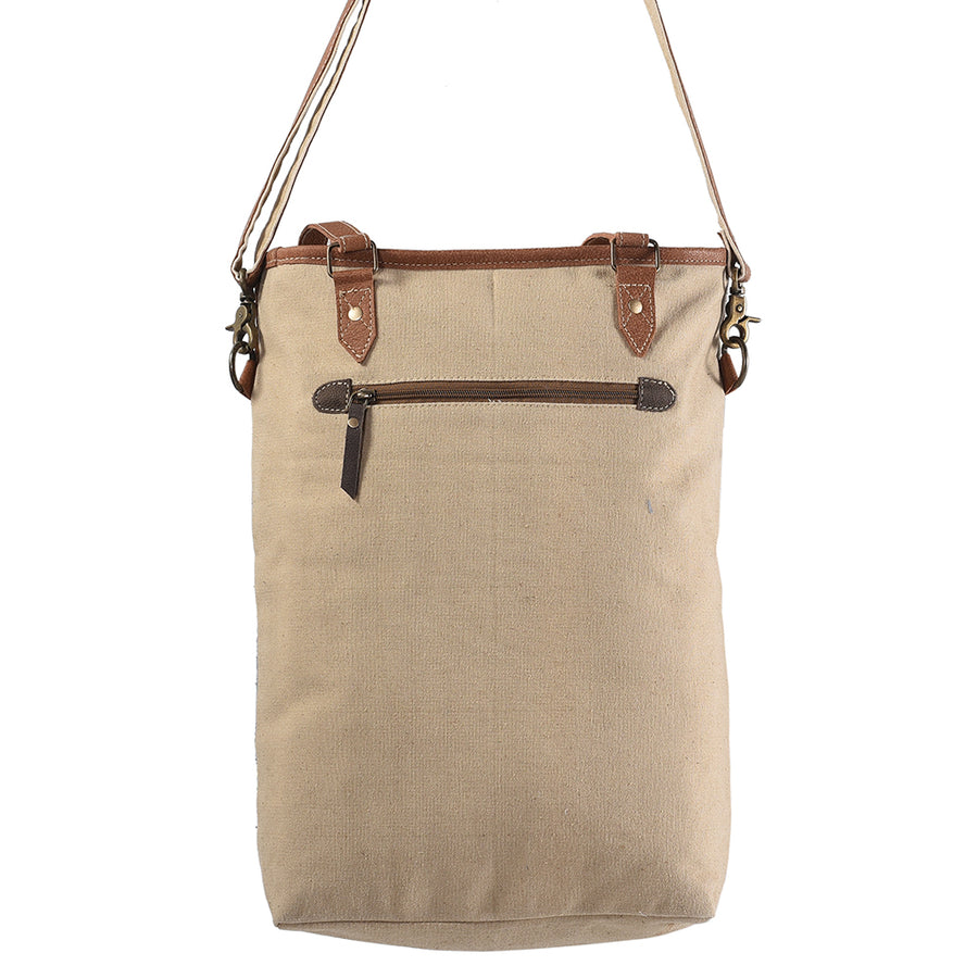 OHLAY KB160 TOTE Hand Tooled Upcycled Wool Canvas Hair-on Genuine Leather women bag western handbag purse