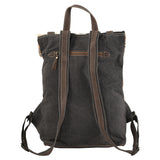 OHLAY KB166 Backpack Upcycled Canvas Hair-On Genuine Leather women bag western handbag purse
