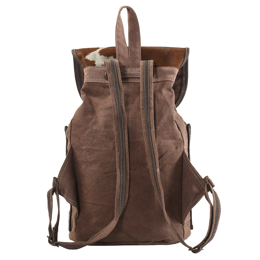 OHLAY Cross Body Upcycled Wool Canvas Embossed Hair-On Genuine Leather Women Bag Western Handbag Purse Womens Handbags