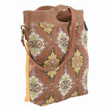 OHLAY KB181 Cross Body Upcycled Wool Upcycled Canvas Genuine Leather women bag western handbag purse