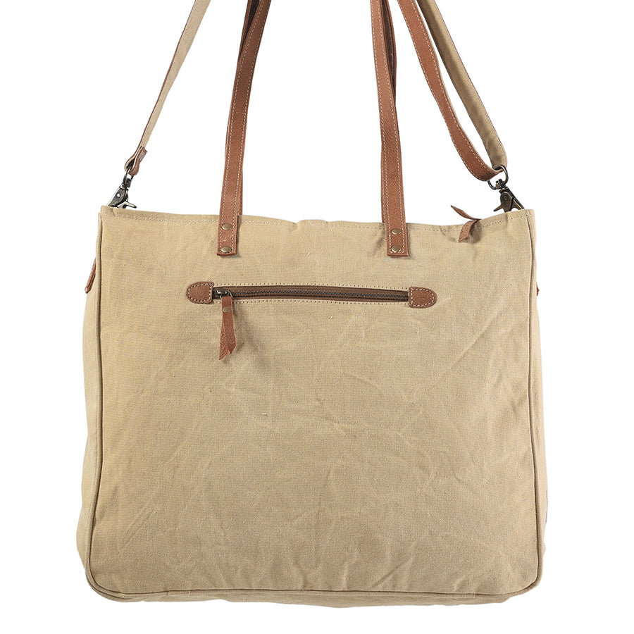 OHLAY KB184 TOTE Upcycled Wool Canvas Hair-on Genuine Leather women bag western handbag purse