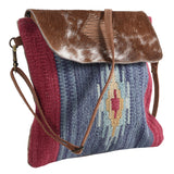 OHLAY KB191 Cross Body Upcycled Wool Upcycled Canvas Hair-On Genuine Leather women bag western handbag purse