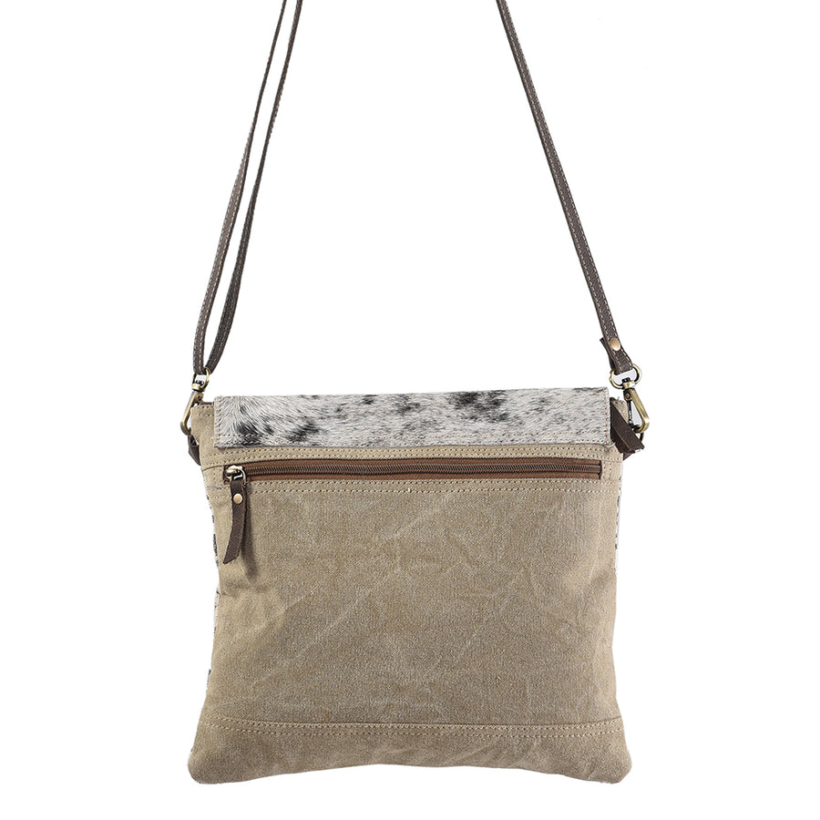 OHLAY Backpack Upcycled Canvas Hair-On Genuine Leather Women Bag Western Handbag Purse Womens Handbags Belt for Purses Summer