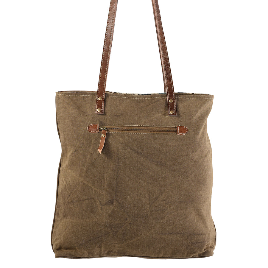 Ohlay Western Tote Bag for Women, Saddle Blanket & Genuine Leather Shoulder Bag