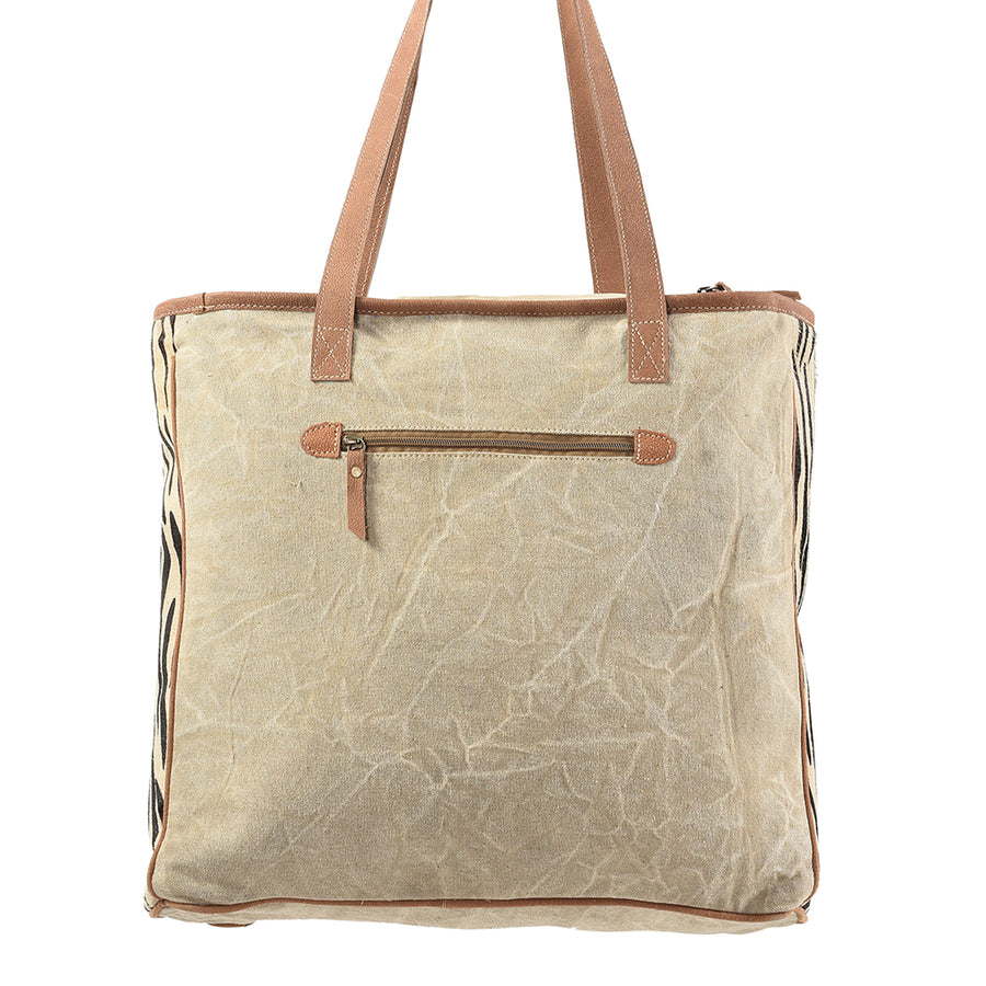 OHLAY KB219 TOTE Upcycled Wool Canvas Hair-on Genuine Leather women bag western handbag purse