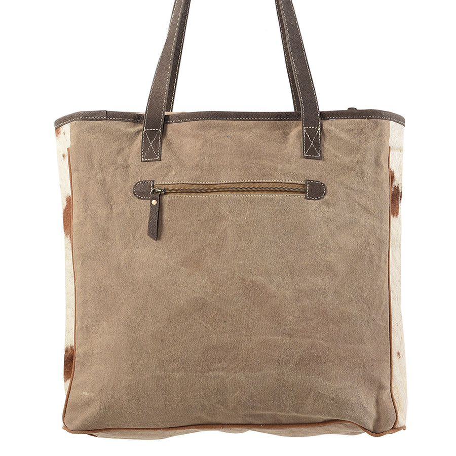 OHLAY KB220 TOTE Upcycled Wool Canvas Hair-on Genuine Leather women bag western handbag purse