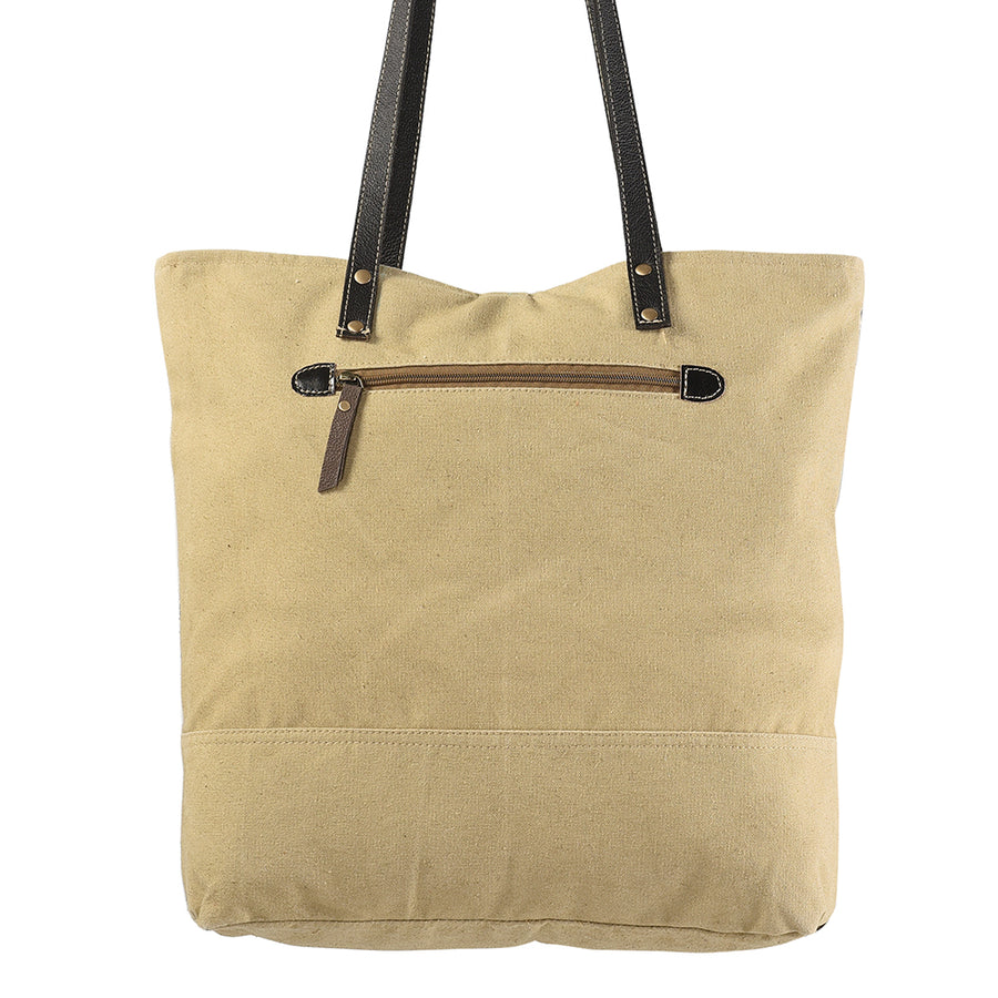 OHLAY KB238 TOTE Upcycled Wool Canvas Hair-on Genuine Leather women bag western handbag purse
