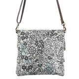 OHLAY KB243 Cross Body Upcycled Canvas Genuine Leather women bag western handbag purse