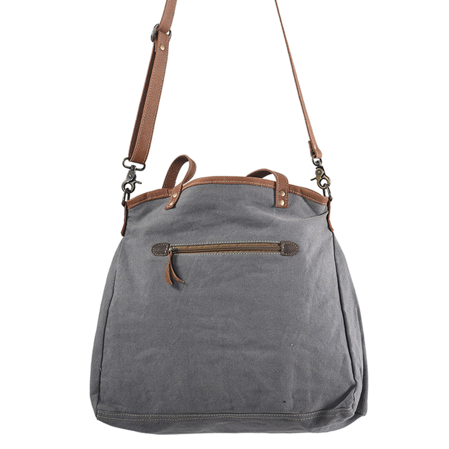 OHLAY KB252 TOTE Upcycled Wool Canvas Hair-on Genuine Leather women bag western handbag purse