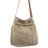 OHLAY KB270 Bucket Upcycled Wool Upcycled Canvas Hair-On Genuine Leather women bag western handbag purse