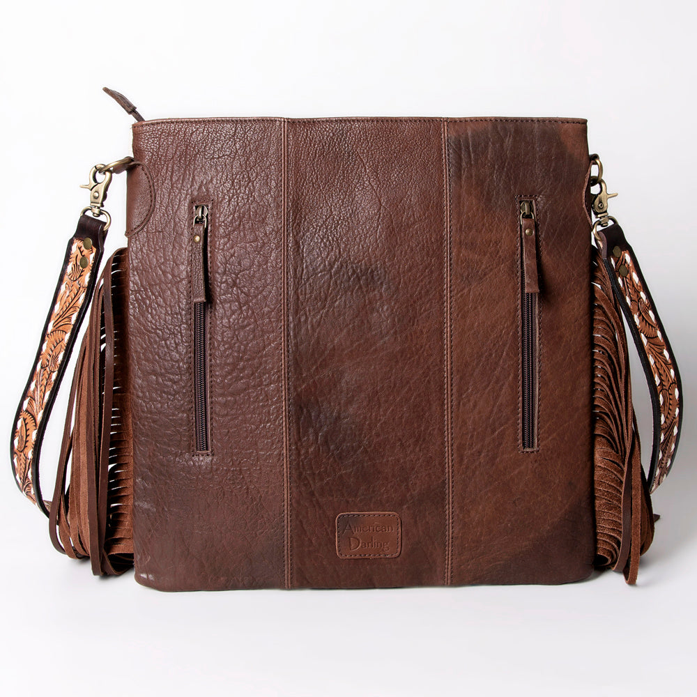 American Darling Messenger Saddle Blanket Fabric Genuine Leather Western Women Bag Handbag Purse Travel Bags College