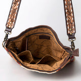 American Darling Large Crossbody Hand Tooled Saddle Blanket Genuine Leather Western Women Bag Handbag Purse | for Cute