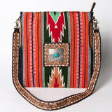 American Darling Large Crossbody Hand Tooled Saddle Blanket Genuine Leather Western Women Bag Handbag Purse | for Cute
