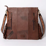 American Darling Large Crossbody Saddle Blanket Fabric Genuine Leather Western Women Bag Handbag Purse | Cute