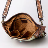 American Darling Large Crossbody Saddle Blanket Fabric Genuine Leather Western Women Bag Handbag Purse | Cute