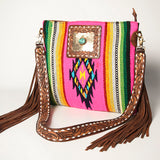 American Darling Large Crossbody Hand Tooled Saddle Blanket Genuine Leather Western Women Bag Handbag Purse | for Cute