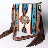 American Darling Cross Body Saddle Blanket Genuine Leather Western Women Bag Handbag Purse | Crossbody for Cute