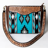 American Darling Messenger Hand Tooled Saddle Blanket Genuine Leather Women Bag Western Handbag Purse | Cute