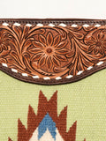 American Darling Messenger Hand Tooled Saddle Blanket Genuine Leather Women Bag Western Handbag Purse | Cute