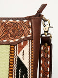 American Darling Messenger Hand Tooled Saddle Blanket Genuine Leather Women Bag Western Handbag Purse | Cute
