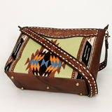 American Darling Messenger Hand Tooled Saddle Blanket Genuine Leather Women Bag Western Handbag Purse | Cute