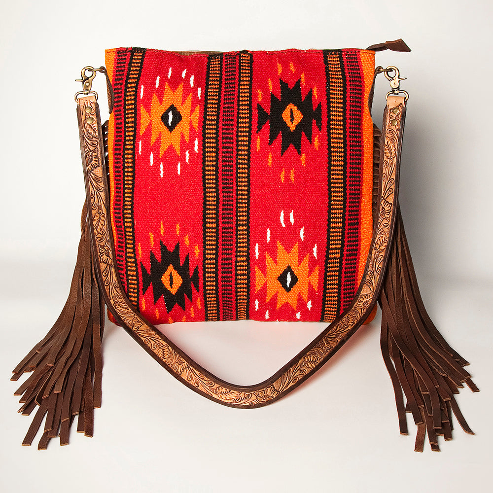 American Darling Large Crossbody Saddle Blanket Genuine Leather Western Women Bag Handbag Purse | Travel Bags College Casual