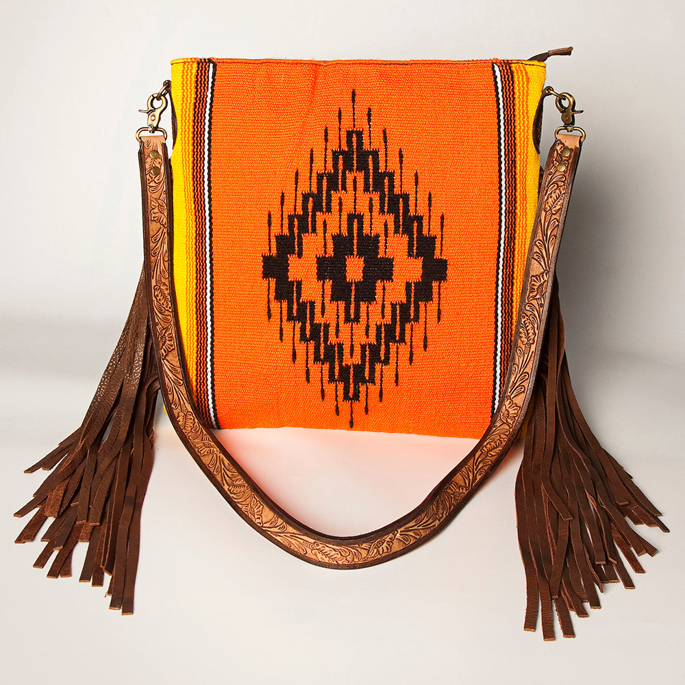 American Darling Large Crossbody Saddle Blanket Genuine Leather Western Women Bag Handbag Purse | Travel Bags College Casual