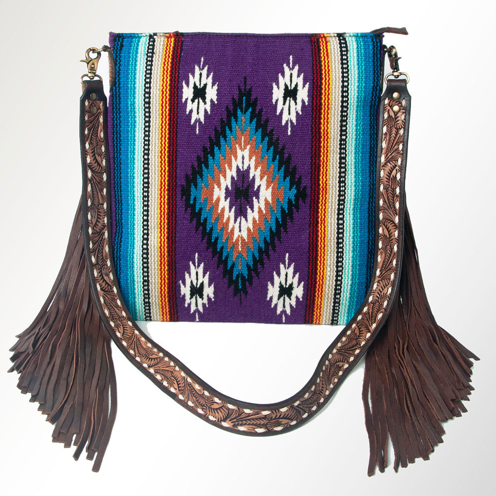 American Darling Large Crossbody Saddle Blanket Genuine Leather Western Women Bag Handbag Purse | Travel Bags College Casual