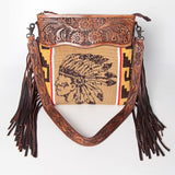 American Darling Signature Crossbody Hand Tooled Saddle Blanket Genuine Leather Women Bag Western Handbag Purse