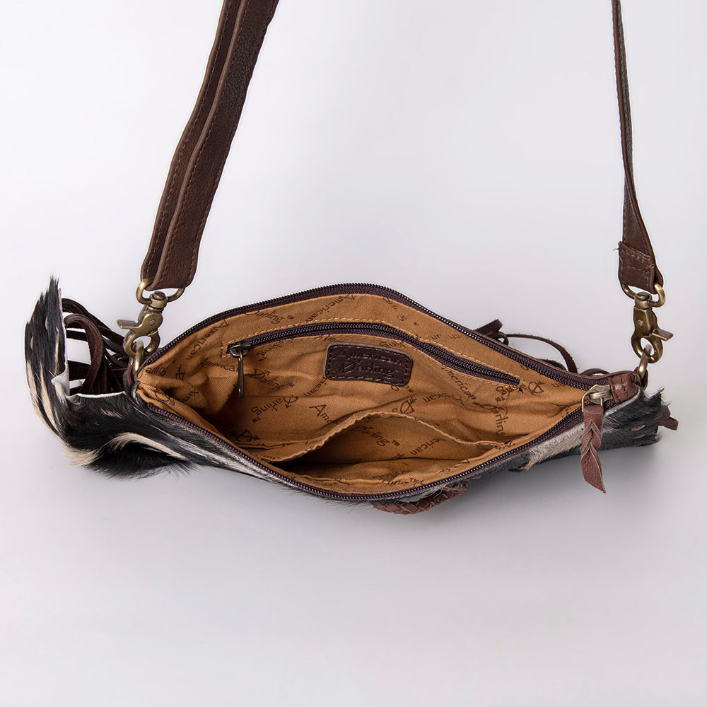 American Darling Cross Body Hair-On Genuine Leather Western Women Bag | Pink Handbag Purse Crossbody for Cute