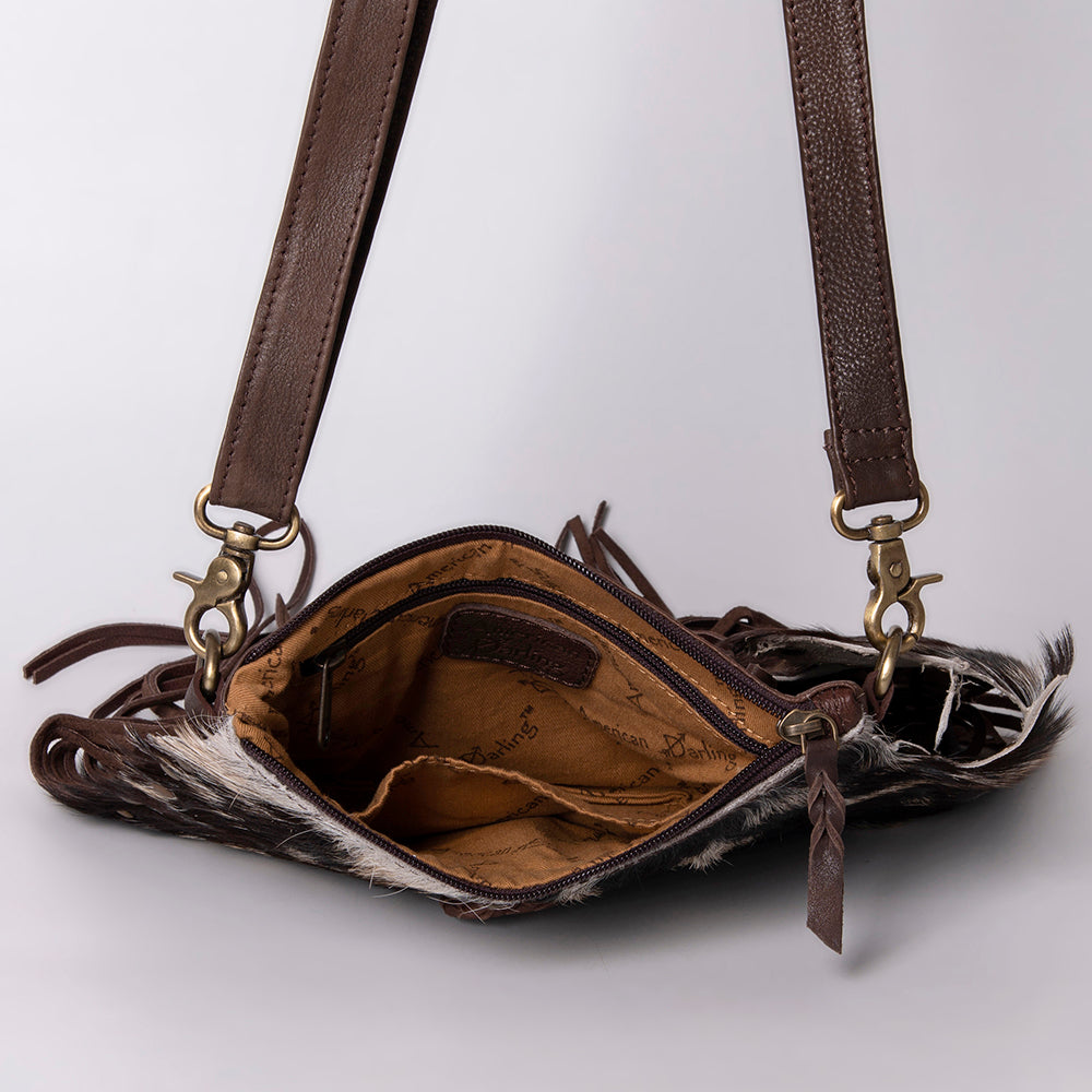 American Darling Cross Body Hair-On Genuine Leather Western Women Bag | Pink Handbag Purse Crossbody for Cute