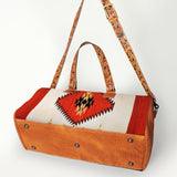 American Darling Duffel Saddle Blanket Genuine Leather Western Women Bag | Handbag Duffle Weekend Travel Bags for