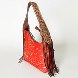 American Darling Hobo Hair-On Saddle Blanket Fabric Genuine Leather Western Women Bag | Handbag Purse Bags for Wallet Cute