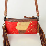 American Darling Small Crossbody Hair On Genuine Leather Western Women Bag Handbag Purse | for Cute