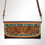 American Darling Wallet Hand Tooled Genuine Leather Western Women Bag | Handbag Purse Wristlet Travel Clutch